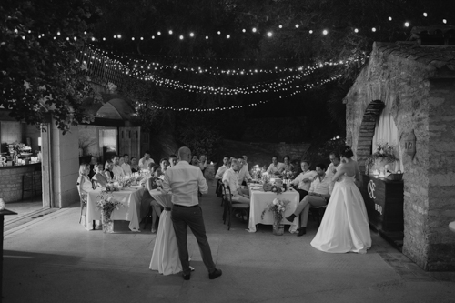Mallorca Wedding Photographer Dinner Scene at a Mallorca Wedding at Casal Santa Eulalia